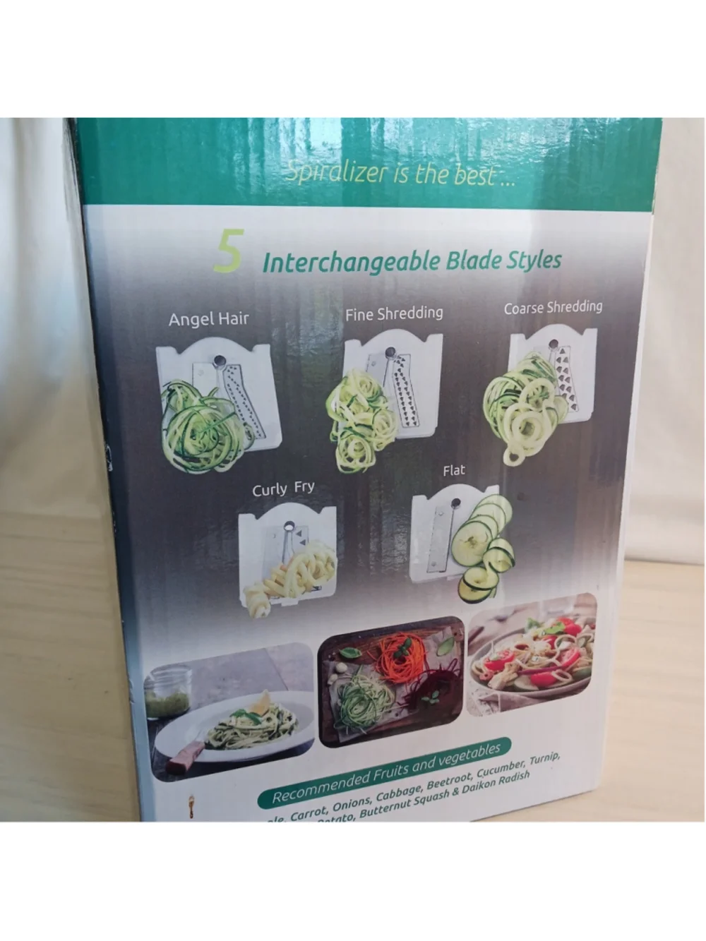 Spiralizer 5-Blade Vegetable Slicer Strongest-and-Heaviest Duty Best Veggie